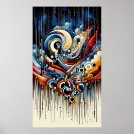 Musikkomposition - lyrisch abstraktes Stück 20 Poster