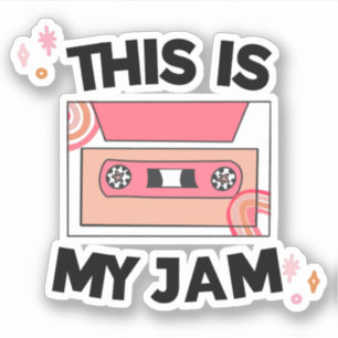 Musikkopie für gemischte Tape Retro Aufkleber