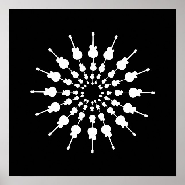 Musikkunst / Gitarre Poster (Vorne)