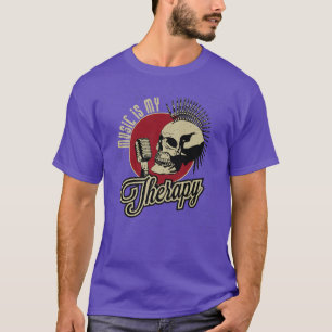 Musikkünstlerband Gruppe Rock Roll Mikrofon Design T-Shirt