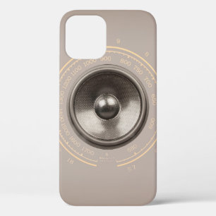 Musiklautsprecher und Retro-Radiodial Case-Mate iP iPhone Hülle