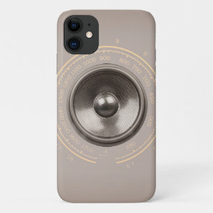 Musiklautsprecher und Retro-Radiodial Case-Mate iPhone Hülle