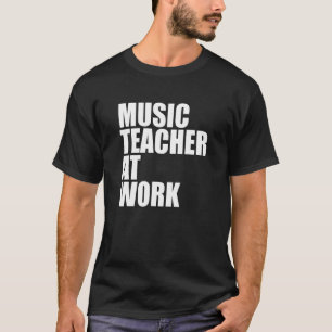 Musiklehrer am Arbeitsplatz Musikinstrumentenmusik T-Shirt