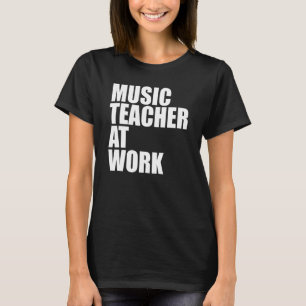 Musiklehrer am Arbeitsplatz Musikinstrumentenmusik T-Shirt