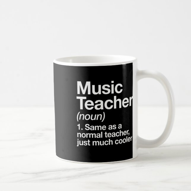 Musiklehrer Definition Spaß Ck Zur Schule Erster T Kaffeetasse (Rechts)