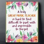 Musiklehrer Dekorationsgeschenk im Klassenzimmer Fotoplatte<br><div class="desc">Music Teacher Classroom Dekor Wertschätzung Geschenk - großartiges Zitat - Kunstdrucke auf verschiedenen Materialien. Eine tolle Geschenkidee, um Ihre Zuhause aufzuhellen. Kaufen Sie dieses Kunstwerk auch auf Telefonkisten, Kleidung, Tasse, Kissen und mehr. Poster und Kunstdruck auf Kleidung und für Ihre Wand - verschiedene Hintergründe - großartig für Sie und für...</div>