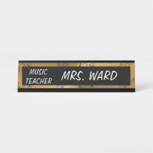 MUSIKLEHRER-DESKPLATTE SCHREIBTISCHNAMENSPLAKETTE