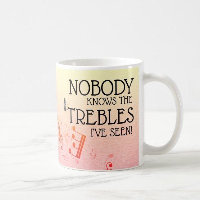 Musiklehrer Funny Treble Joke | Name Kaffeetasse (Rechts)