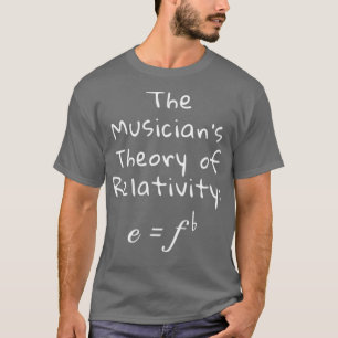 Musiklehrer Geschenk I humorvoll E Equals F flach T-Shirt