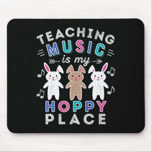 Musiklehrer Gift Osterhahn Bunny Rabbit Niedlich Mousepad