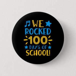 Musiklehrer - Glücklicher 100. Tag der Schule Wir  Button