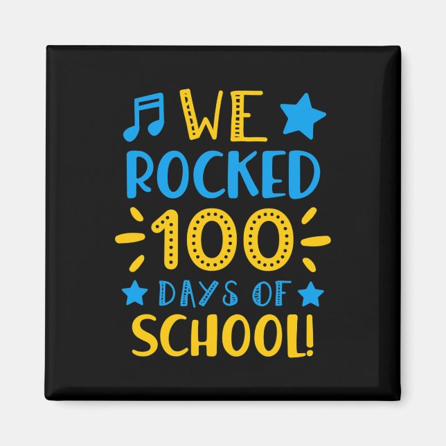 Musiklehrer - Glücklicher 100. Tag der Schule Wir  Magnet (Vorne)