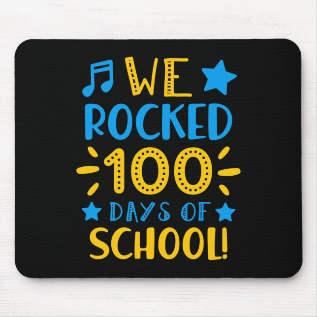 Musiklehrer - Glücklicher 100. Tag der Schule Wir  Mousepad (Vorne)