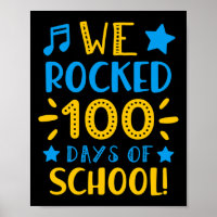 Musiklehrer - Glücklicher 100. Tag der Schule Wir
