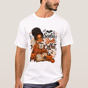 Musiklehrer Halloween-Tonleitern Zaubersprüche Shi T-Shirt
