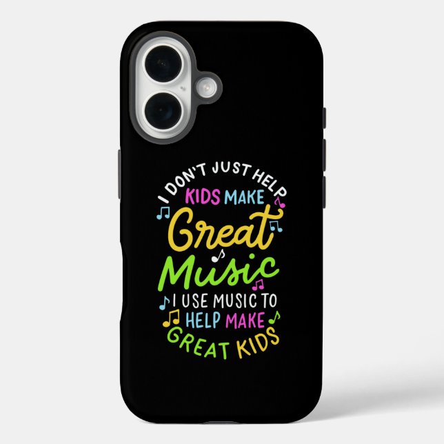 Musiklehrer - Hilfe für Kinder, Musikgeschenke zu  Case-Mate iPhone Hülle (Rückseite)