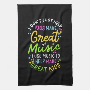 Musiklehrer - Hilfe für Kinder, Musikgeschenke zu Geschirrtuch