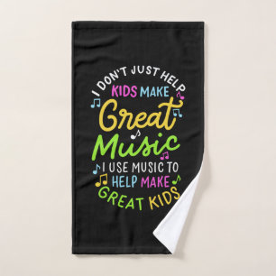 Musiklehrer - Hilfe für Kinder, Musikgeschenke zu Handtuch