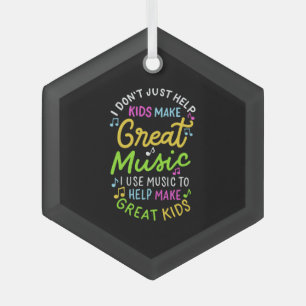 Musiklehrer - Hilfe für Kinder, Musikgeschenke zu  Ornament Aus Glas