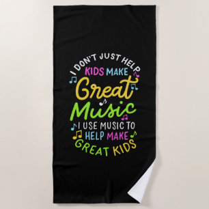 Musiklehrer - Hilfe für Kinder, Musikgeschenke zu  Strandtuch