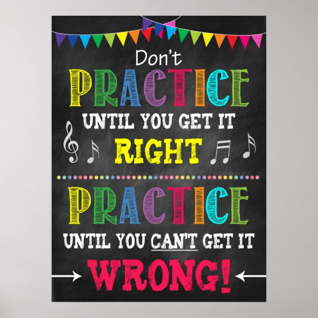 Musiklehrer im Klassenzimmer Printable Poster (Vorne)