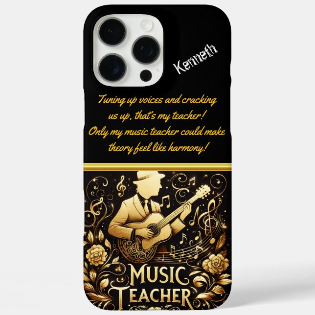 Musiklehrer Inspiriere mit Melodien im Klassenzimm Case-Mate iPhone Hülle (Rückseite)