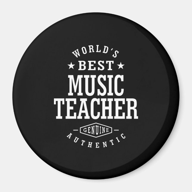 Musiklehrer Job Titel Geschenk Magnet (Vorne)