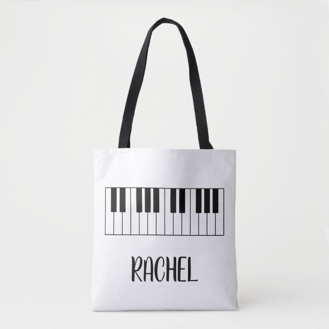 Musiklehrer Klavier Keyboard Personalisierter Name (Vorderseite)