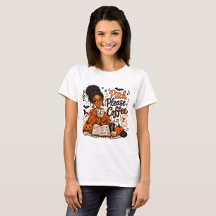 Musiklehrer-Kürbis-Kaffee-Halloween T-Shirt