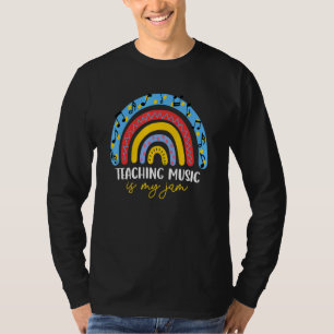 Musiklehrer Musik unterrichten ist mein Ding Regen T-Shirt