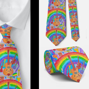 Musiklehrer Musiker Gitarre Piano Neck Tie Krawatte