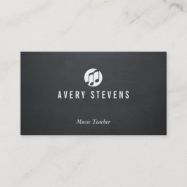Musiklehrer, Musiknoten, Musiker Visitenkarte