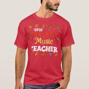 Musiklehrer Niedlich Fall Erntedank T-Shirt