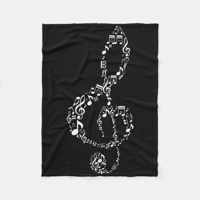 Musiklehrer Notizen Musiker  Fleecedecke (Vorderseite)