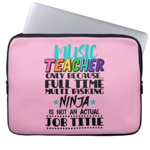 Musiklehrer nur weil Vollzeit-Multitasking Laptopschutzhülle