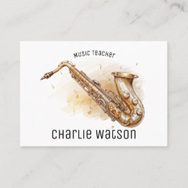 Musiklehrer Personalisiert Visitenkarte