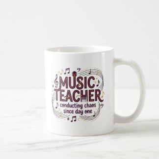 Musiklehrer-Tasse, leitet Chaos seit Tag Eins Kaffeetasse