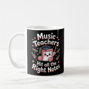 Musiklehrer treffen alle richtigen Noten Kaffeetasse