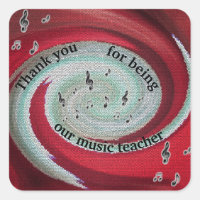 Musiklehrer Vielen Dank für die gute Swirl-Wertsch