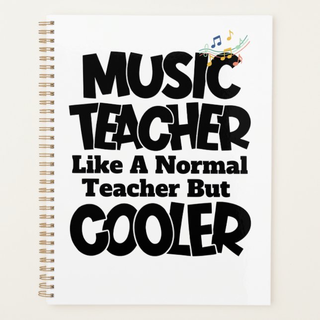 Musiklehrer wie ein normaler Lehrer, aber cooler Planer (Vorderseite)
