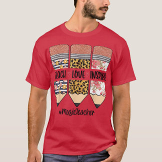 Musiklehrer zurück zur Liebe des Unterrichts Inspi T-Shirt