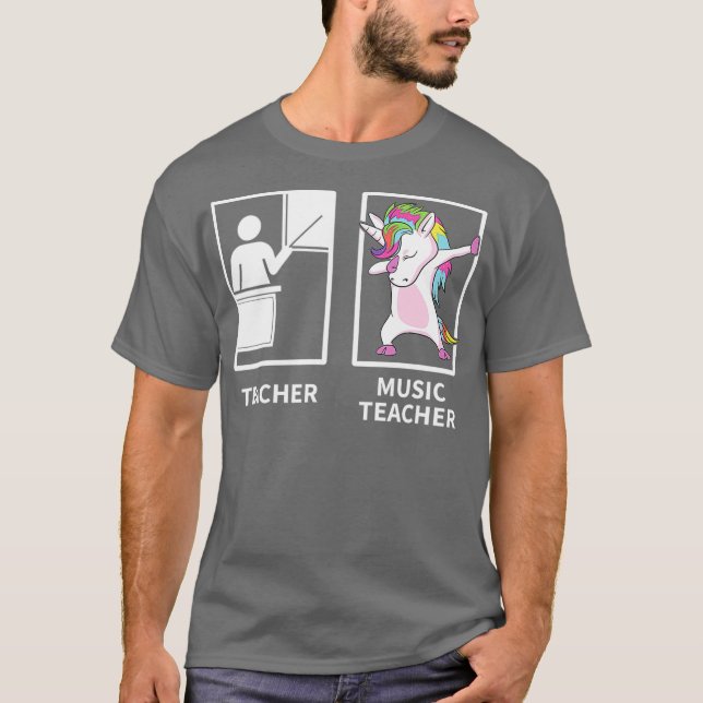 MusiklehrerInnen verschenken Unicorn LehrerInnen G T-Shirt (Vorderseite)