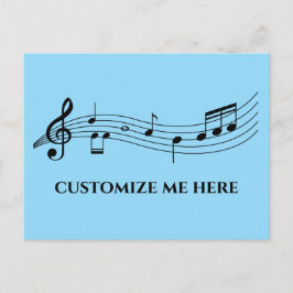 Musikliebeschrift Band Lehrer Custom Music Postcar Postkarte