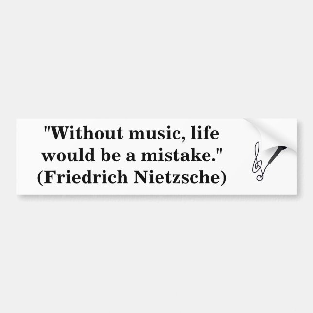 Musikliebhaber Autoaufkleber (Vorne)