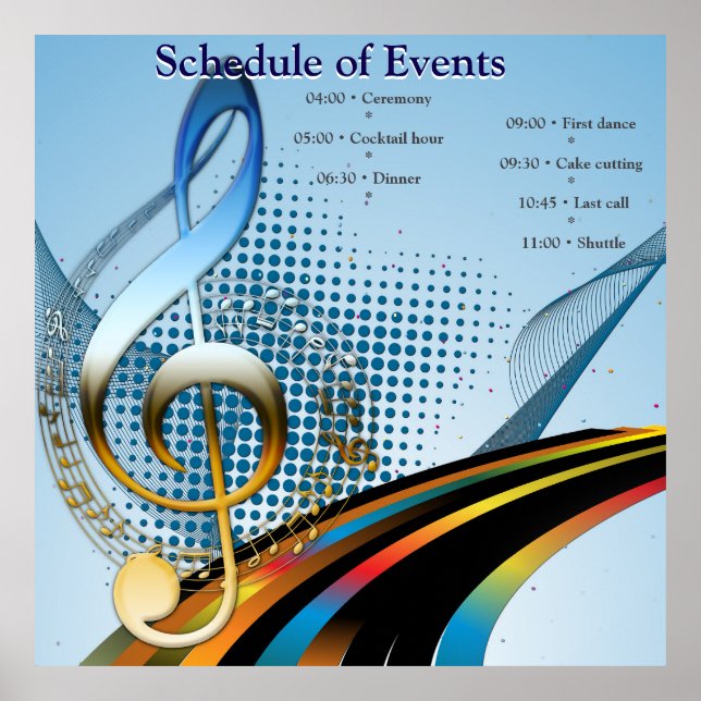 Musikliebhaber-Feierthemen Poster (Vorne)