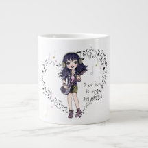 Musikliebhaber geboren, Jumbo-Kaffee-Tasse zu sing