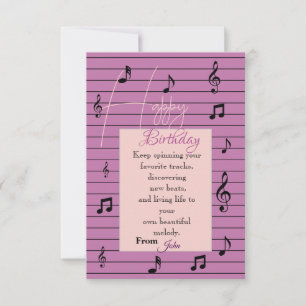 Musikliebhaber Geburtstag Karte