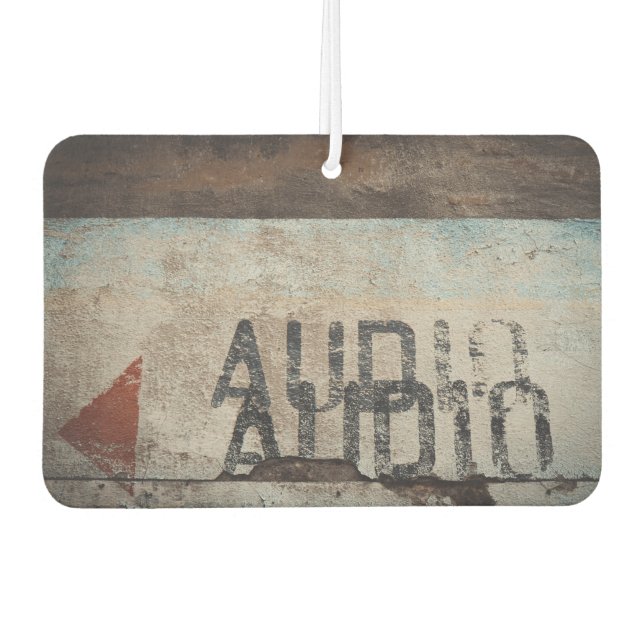 Musikliebhaber im urbanen Loft-Stil Autolufterfrischer (Vorderseite)