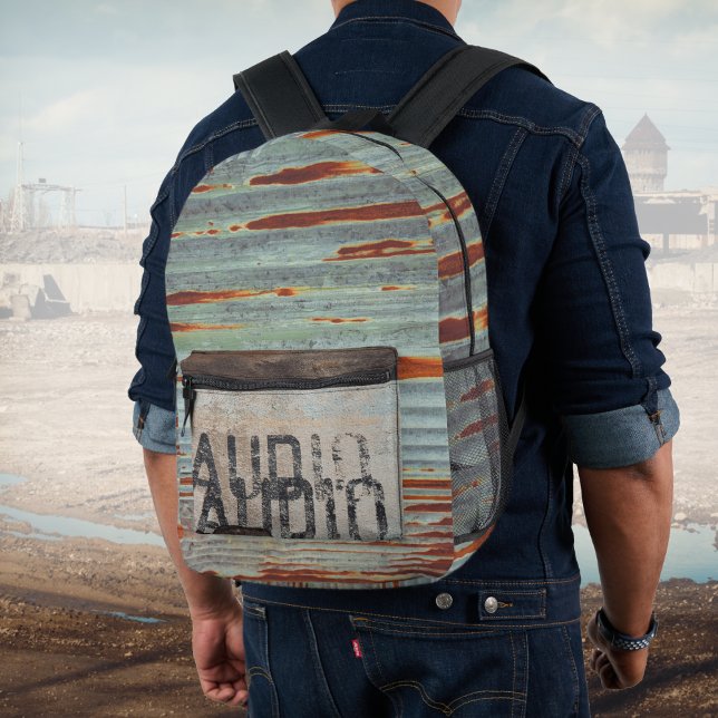 Musikliebhaber im urbanen Loft-Stil Bedruckter Rucksack (Von Creator hochgeladen)