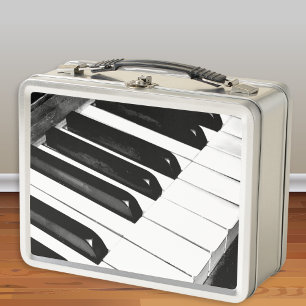 Musikliebhaber Klavier-Tasten Musikinstrument-Them Metall Brotdose
